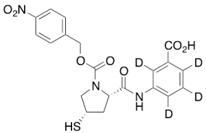 3-[[[(2S,4S)-1-(4-Nitrobenzyloxycarbonyl)-4-mercaptopyrrolidin-2-yl]carbonyl]amino]benzoic-d4 Acid
