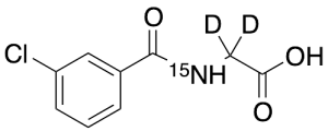 m-Chloro Hippuric Acid-d2,15N