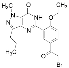 1,4-Dihydro-5-[5-(2-bromoacetyl)-2-ethoxyphenyl]-1-methyl-3-propyl-7H-pyrazolo[4,3-d]pyrimidin-7-one (may contain 5-(2-chloroacetyl))