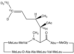 Cyclosporin A-13C2,d4 Acetate