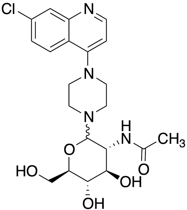 N{2-[4-(7-chloroquinolin-4-yl)piperzine-1-yl]-4,5-dihydroxy-6-(hydroxmethyl)oxan-3-yl}acetamide