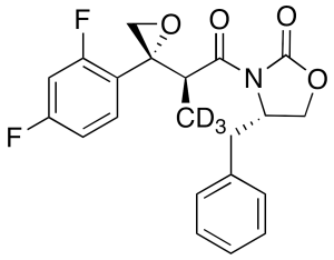 (4S)-3-[(2R)-2-[(2R)-2-(2,4-Difluorophenyl)oxiranyl]-1-oxopropyl]-4-benzyl-2-oxazolidinone-d3