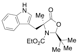 (2S,4S)-2-(tert-Butyl)-3-(ethoxycarbonyl)-4-(indol-3-yl-methyl]-4-methyl-1,3-oxazolidin-5-one