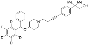 4-[4-(Diphenylmethoxy-d5)-1-piperidinyl]-1-[4-[(2-hydroxy-1,1-dimethyl)ethyl]phenyl]butyne