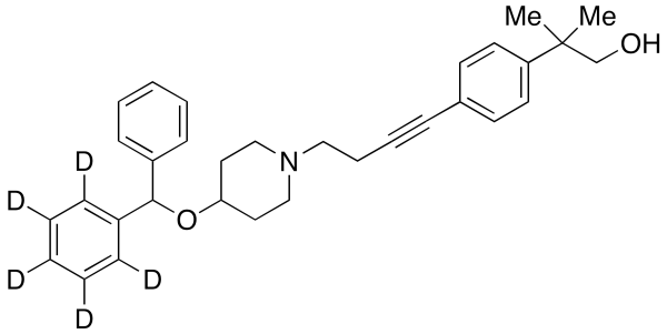 4-[4-(Diphenylmethoxy-d5)-1-piperidinyl]-1-[4-[(2-hydroxy-1,1-dimethyl)ethyl]phenyl]butyne
