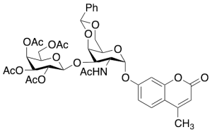 4-Methylumbelliferyl 2-Acetamido-2-deoxy-3-O-(tetra-O-acetyl-Beta-D-galactopyranosyl)-4,6-O-phenylmethylene-Alpha-D-galactopyranoside