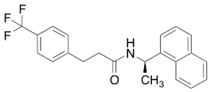 (R)-N-(1-(Naphthalen-1-yl)ethyl)-3-(4-(trifluoromethyl)phenyl)propanamide
