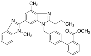 Methyl 4’-[[2-n-Propyl-4-methyl-6-(1-methylbenzimidazol-2-yl)-benzimidazol-1-yl]methyl]biphenyl-2-carboxylate (Telmisartan Methyl Ester)