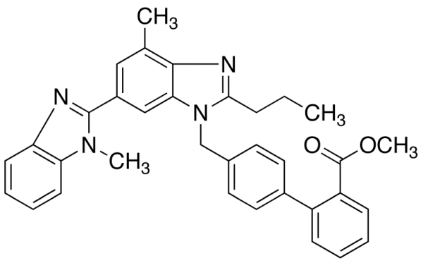 Methyl 4’-[[2-n-Propyl-4-methyl-6-(1-methylbenzimidazol-2-yl)-benzimidazol-1-yl]methyl]biphenyl-2-carboxylate (Telmisartan Methyl Ester)