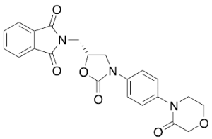 2-[[(5R)-2-Oxo-3-[4-(3-oxo-4-morpholinyl)phenyl]-5-oxazolidinyl]methyl]-1H-isoindole-1,3(2H)-dione