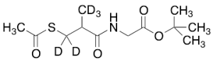 N-(3-Acetylthio-2-methylpropanoyl)glycine tert-Butyl Ester-d5