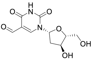 1-((2R,4S,5R)-4-Hydroxy-5-(hydroxymethyl)tetrahydrofuran-2-yl)-2,4-dioxo-1,2,3,4-tetrahydropyrimidine-5-carbaldehyde