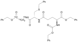 N-Cbz-O-Bzl-L-Glu-S-Bzl-L-Cys-Gly[13C2,15N]-OBzl