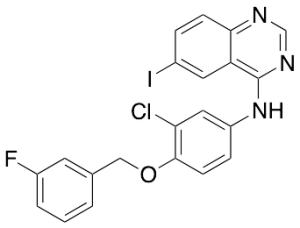 N-[3-Chloro-4-[(3-fluorophenyl)methoxy]phenyl]-6-iodo-4-quinazolinamine