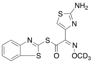 S-2-Benzothiazolyl-2-amino-Alpha-(methoxyimino)-4-thiazolethiolacetate-d3