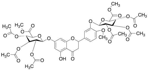 7,3'-bis(O-(2,3,4-Tri-O-acetyl-(Methyl Beta-D-Glucopyranosiduronate) rac-Hesperetin