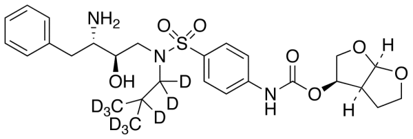 (3R,3aS,6aR)-Hexahydrofuro[2,3-b]furan-3-yl-4-(N-((2R,3S)-3-amino-2-hydroxy-4-phenylbutyl)-N-isobutyl-d9-sulfamoyl)phenylcarbamate (Darunavir-d9 Impurity)