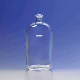 PYREX 1 L Roux Culture Bottles with Offset Tooled Neck