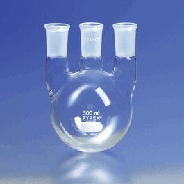 PYREX Distilling Flasks with Three Necks and TS Joints, Vertical Type, 1 L