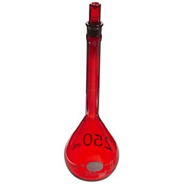 PYREX Class A Low Actinic Volumetric Flask with Stopper, 500 mL