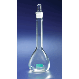 PYREXPLUS Plastic Coated Volumetric Flasks, Class A with TS Stoppers, 100 mL