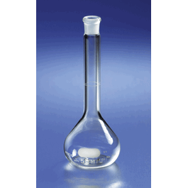 PYREX Class A Volumetric Flask with Polyethylene Standard Taper Stopper, 100 mL