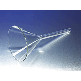 PYREX Plain 60 degree Angle Funnel with Short Wide Stem, 122 mm (5 in.)