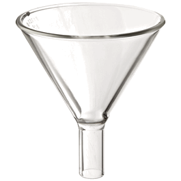 PYREX 100 mm Top I.D. Plain Glass Powder Filling Funnels