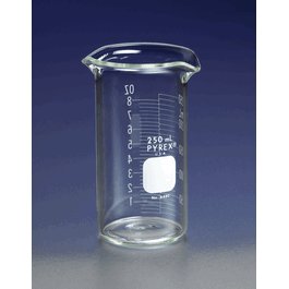 PYREX Double Spout, Double Scale Beakers, 125 mL