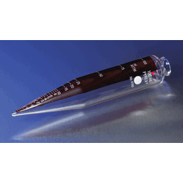 PYREX Oil Conical Centrifuge Tube, Lifetime-Red with White Graduations, 100 mL