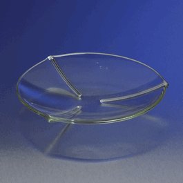 PYREX Ribbed Watch Glass/Beaker Cover, 10 cm