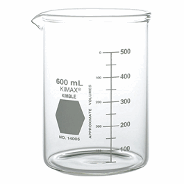 DWK Life Sciences (Kimble) KIMAX 600 mL Low Form Heavy Duty Beakers