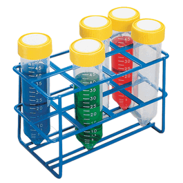 HDPE Coated Wire Tube Racks, 48 places (6 x 8 array), fits 50 mL tubes (25-30 mm)