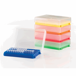 Heathrow 96 x 0.2 mL PCR Rack, Green Polypropylene, 5 x 3.86 x 1.2 in.
