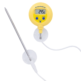 Control Company Water-resistant Thermometer with probe/cable, Accuracy: +/-1C, Range -50 to 300C