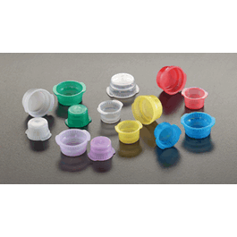 Vacucap tube closures, 16mm, polyethylene, natural