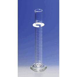 PYREX Single Metric Scale Graduated Cylinder with Funnel Top, To Deliver, 10 mL