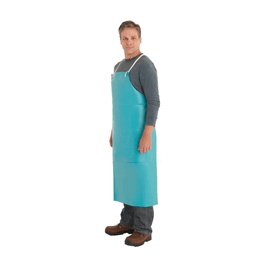 Ansell AlphaTec Heavy Duty PVC (Vinyl) Apron, 18 mil., Green, 33 x 44 in.