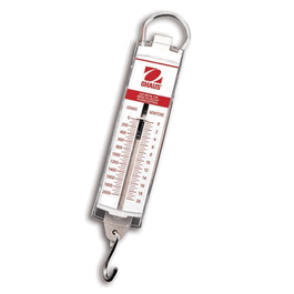 Ohaus 8008-PN Pull-Type Spring Scale, Pounds and Newtons, 50 N x 1 N (11.25 lb x 0.25 lb)
