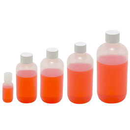 Dynalon 180 mL Narrow Mouth LDPE Bottles with 24 mm Polypropylene Caps
