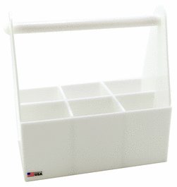 Dynalon HDPE Bottle Carriers, 1 Compartment, Individual compartment measures 13.75 x 6.75 x 6 in.