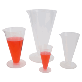 Dynalon 100 mL Polypropylene Conical Graduates