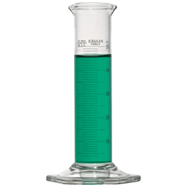 DWK Life Sciences (Kimble) 100 mL Class B Cylinders with Single Metric Scale, Low Form, To Deliver