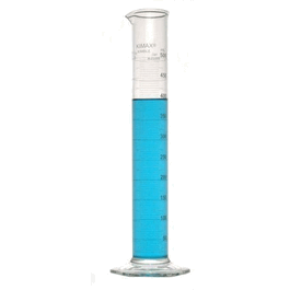 DWK Life Sciences (Kimble) KIMAX Educational Grade Cylinders with Single White Metric Scale, 50 mL