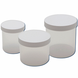 Dynalon 120 mL (4 oz) Straight-Sided Polypropylene Wide Mouth Jars with Linerless PP Screw Cap