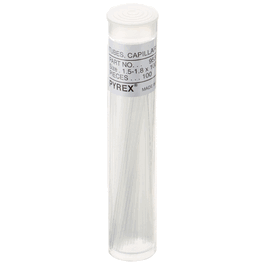 PYREX 100 mm Capillary Melting Point Tubes, Both Ends Open