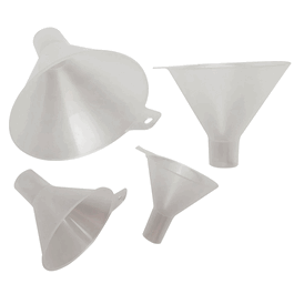 Dynalon Polypropylene Powder Funnels with Tab, Top ID: 65 mm