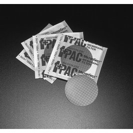 MicronSep Sterile 47 mm Nitrocellulose (NC) Membranes with Pad, Black with White Grid, 0.45 um, Individual Pac