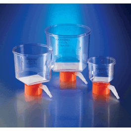 Sterile Bottletop Vacuum Filters, 1000 mL, 54.5 cm2 CA Membrane, 0.22 um, fits 45 mm bottle necks