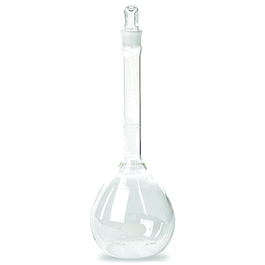 PYREX Class A Volumetric Flasks with Glass Standard Taper Stopper, 250 mL